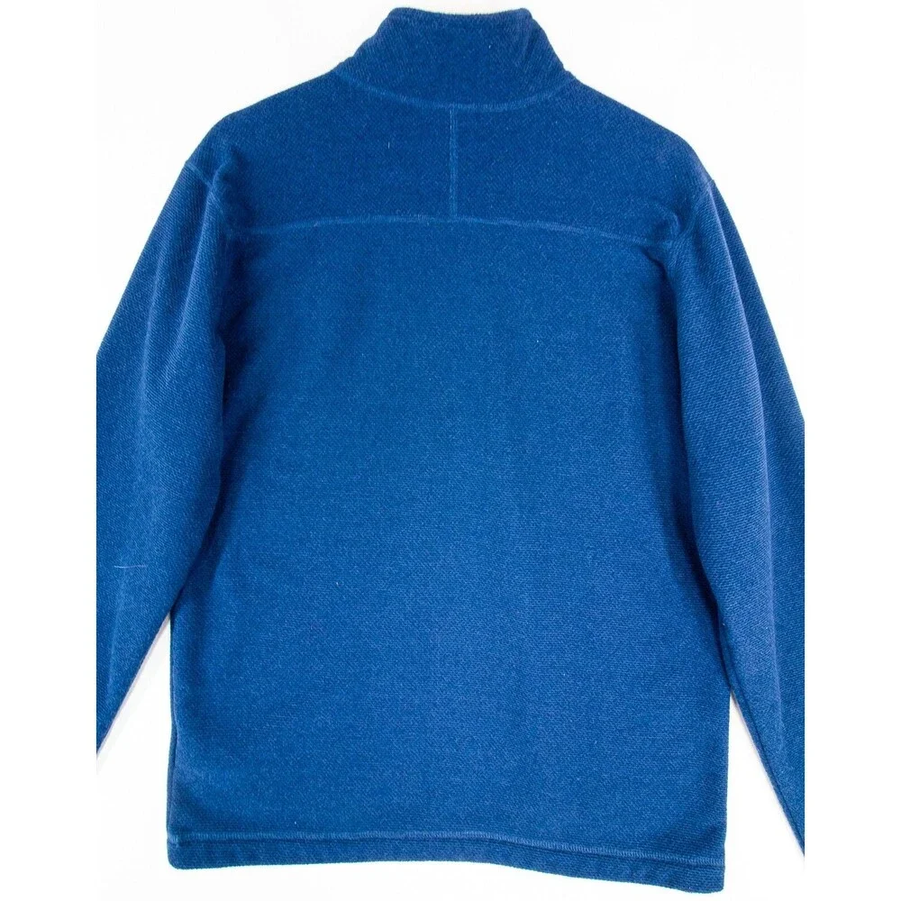The North Face 1/2 Zip Polyester Fleece Mock Neck Pullover Men's Medium Blue